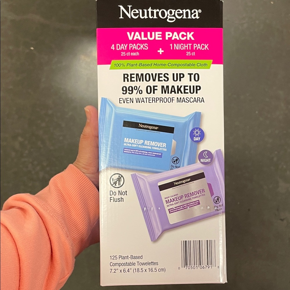 Neutrogena Makeup Remover Ultra Soft Wipes Day & Night 5 Pack